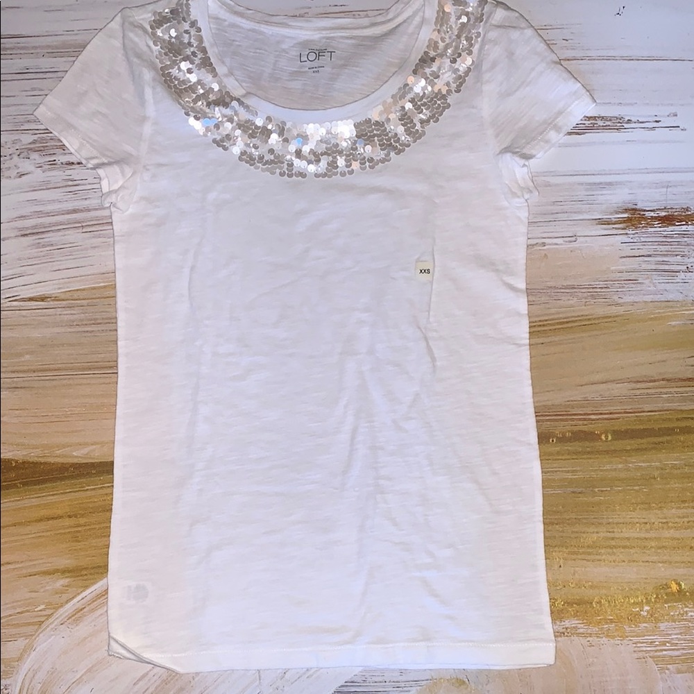 NEW Ann Taylor Loft Tee XXS